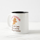 あなたは崩れたとき感じの学校カウンセラー ツートーンマグカップ (正面左)