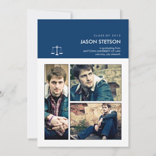 あなたは嵌められた 法科卒業式招待状 招待状 (正面)