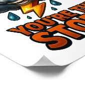 あなたは嵐 – 印刷可能な3Dウォールアート ポスター (角)