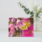 あなたは希望を抱くピンクの感情！ ポストカード (スタンド正面)