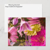 あなたは希望を抱くピンクの感情！ ポストカード (正面/裏面)