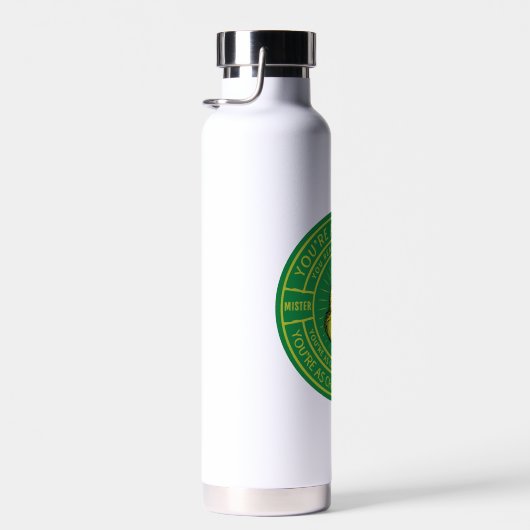 あなたは平均のワンミスターグラインバッジ ウォーターボトル (右面)