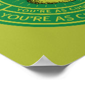 あなたは平均のワンミスターグラインバッジ ポスター (角)