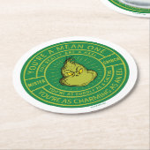 あなたは平均のワンミスターグラインバッジ ラウンドペーパーコースター (アングル)