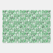 あなたは平均の一つのMrグラインチグリーンパターン ラッピングペーパーシート (正面)
