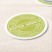 あなたは平均ワンミスター引用文 ラウンドペーパーコースター (アングル)