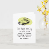 あなたは年をとるのは…ジョーク誕生日 カード (黄色い花)