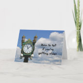 あなたは年を取もしるおもしろい誕生日 カード (正面)