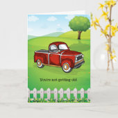 あなたは年を取らない男おもしろい誕生日カード カード (黄色い花)