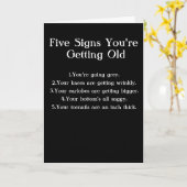 あなたは年老く カード (黄色い花)