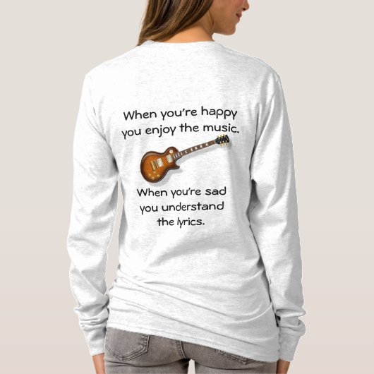 あなたは幸せな場合 Tシャツ (裏面)