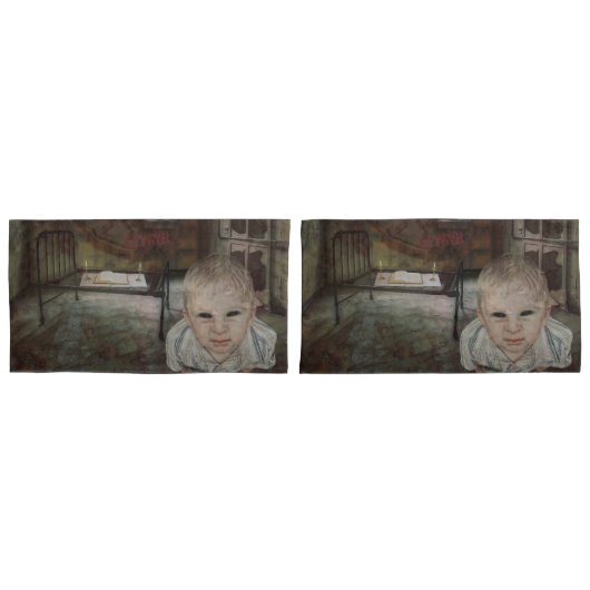 あなたは幽霊のよく出る枕 枕カバー (正面-セット)