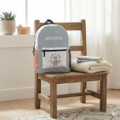 あなたは強いキツネ プリントバックパック