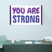 あなたは強い紫の青の持続の励ましである 横断幕 (トレードショー)