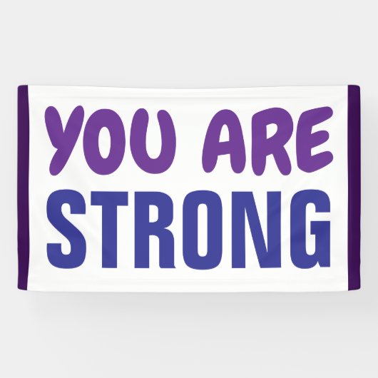 あなたは強い紫の青の持続の励ましである 横断幕 (横)