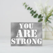 あなたは強力な勇気付けられる引用文プリント ポストカード (スタンド正面)