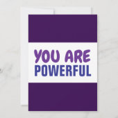 あなたは強力な勇気付けられる 招待状 (裏面)