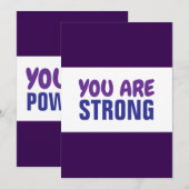 あなたは強力な勇気付けられる 招待状 (正面/裏面)