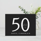 あなたは彼がもっと年上だと思ったに違いない 面白い 黒い誕生日 招待状 (スタンド正面)