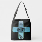 "あなたは彼の最高傑作"聖書の節 クロスボディバッグ (裏面)