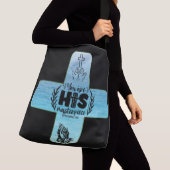 "あなたは彼の最高傑作"聖書の節 クロスボディバッグ (クローズアップ)