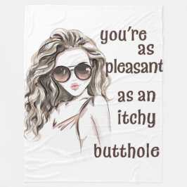 あなたは快適 フリースブランケット