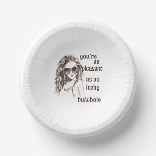 あなたは快適 ペーパーボウル (正面)