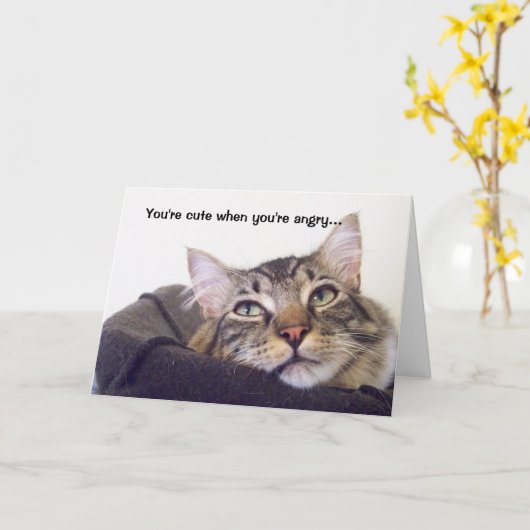 あなたは怒... カード (黄色い花)