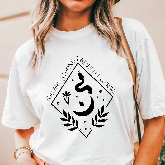 あなたは思っているより強い ボホ スネーク トライブレンドTシャツ