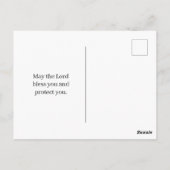 あなたは恐ろしくも素晴らしく創造されている、詩篇139:14 ポストカード (裏面)