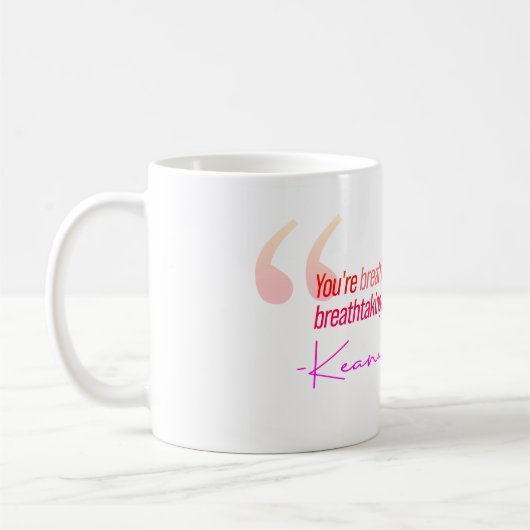 あなたは息をのむ。キアヌリーブス コーヒーマグカップ (左)