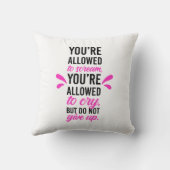 あなたは悲鳴と叫び声が許されるが上がらな与えい クッション (裏面)