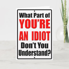 あなたは愚か者 カード