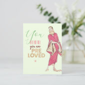 あなたは愛されたヴィンテージ・ファッション ポストカード (スタンド正面)