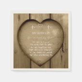 あなたは愛されているジョン3.16クリスチャンバレンタイン スタンダードカクテルナプキン (正面)