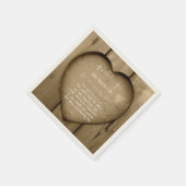 あなたは愛されているジョン3.16クリスチャンバレンタイン スタンダードカクテルナプキン (角)