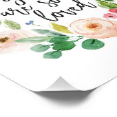 あなたは愛されているフローラ水色子供部屋プリント フォトプリント            (角)