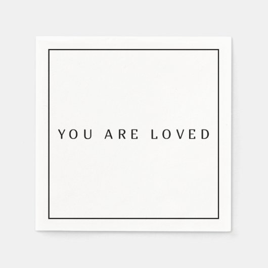 あなたは愛されている紙ナプキンス,標準カクテル スタンダードカクテルナプキン (正面)