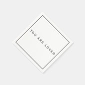 あなたは愛されている紙ナプキンス,標準カクテル スタンダードカクテルナプキン (角)