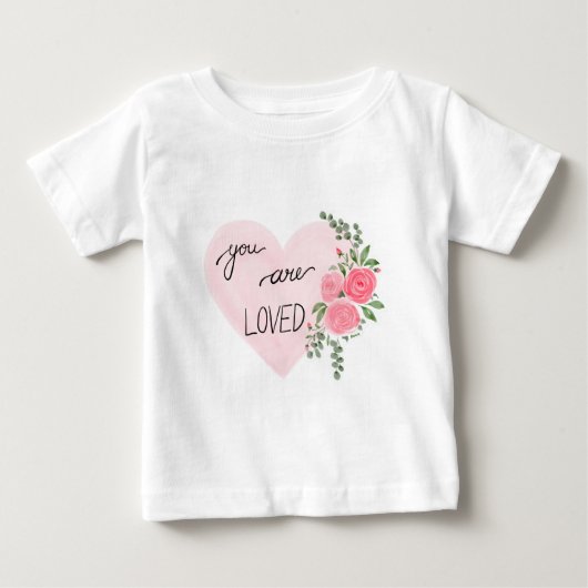 あなたは愛されている ベビーTシャツ (正面)