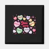 あなたは愛されている 価値がある 十分なキャンディハート 教師 ヴァ マグネット