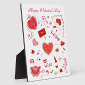 あなたは愛されている。友人のためのハッピーバレンタインデー フォトプラーク (側面)