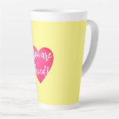 あなたは愛されるイエローラテマグ カフェラテマグ (右アングル)