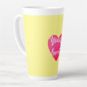 あなたは愛されるイエローラテマグ カフェラテマグ (左アングル)