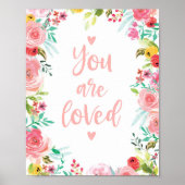 あなたは愛される子供部屋アートプリント ポスター (正面)