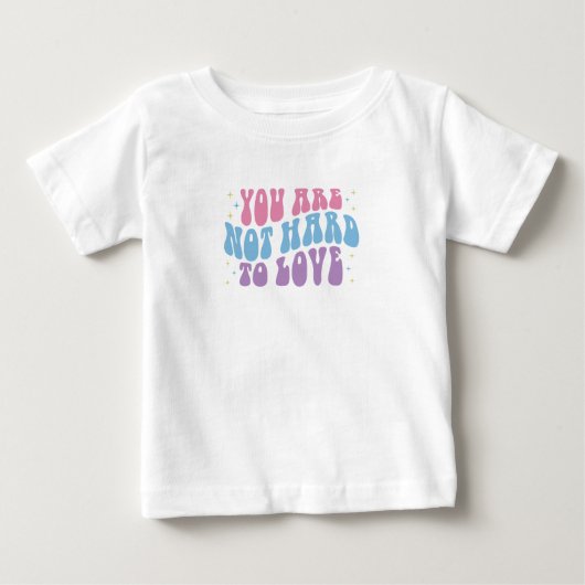 あなたは愛する懸命ではない ベビーTシャツ (正面)