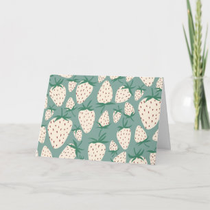 あなたは愛する最も甘いエキゾチックな白いちご カード