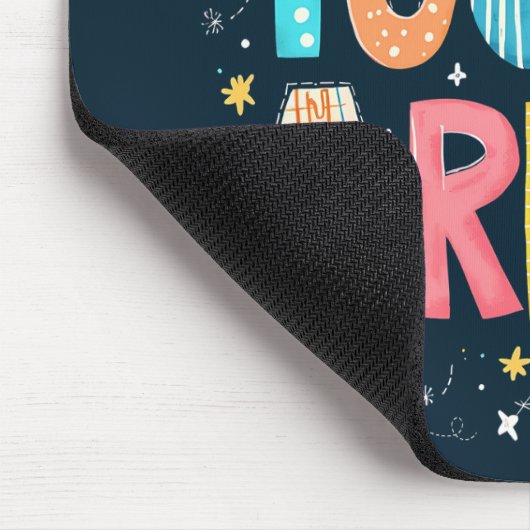 あなたは感動的引用文前向きタイポグラフィ マウスパッド (コーナー)