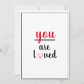 あなたは感謝の気持ちを込めて愛される サンキューカード (正面)