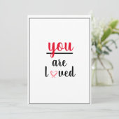 あなたは感謝の気持ちを込めて愛される サンキューカード (スタンド正面)